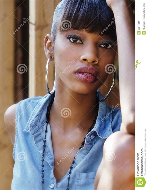 Beautiful African American Woman Stock Image Image 29511911