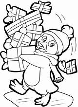 Coloring Pages Penguin Christmas Print Kids Printable Size Sheets Color Little Printables Presents Holiday Blue Getcolorings Santa Templates Colorings Popular sketch template