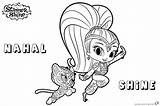 Shine Shimmer Coloring Pages Nahal Printable Color Kids Bettercoloring sketch template
