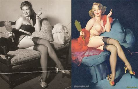 Gil Elvgren Painted Pinups And Models Juxtaposed 71
