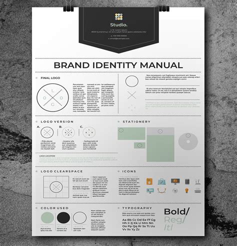 brand guidelines template psd