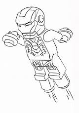 Lego Iron Man Coloring Pages Supercoloring Via sketch template