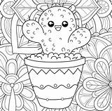 Kaktus Ausmalbilder Kakteen sketch template