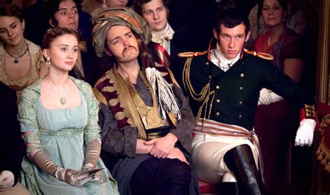 war and peace star tom burke reveals he didn t notice the male nudity tv and radio showbiz