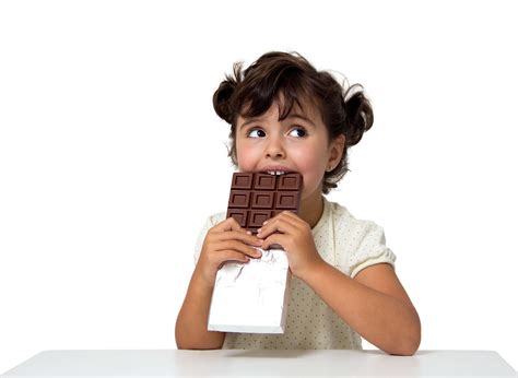 child eating chocolate tays bakers