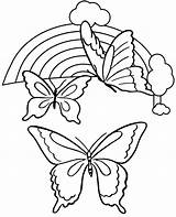 Kolorowanka Motyle Tecza Kolorowanki Tęcza Druku Wydrukowania sketch template