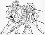 Spartan Warriors Achilles Spartans Athenian sketch template