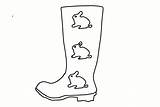 Wellies Outline Bunny Clipart Rabbit Cliparts Clipartbest sketch template
