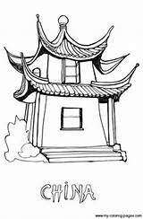 Coloring Chinese Pages Kids China Printable Year Colouring Crafts Activities Books Pagoda Culture Girls House Years Kleurplaten Language Getdrawings Drawing sketch template