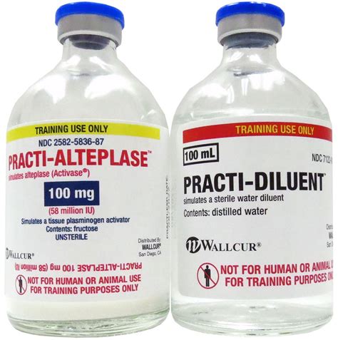 practi alteplase  mg powder   ml diluent  vial set  count