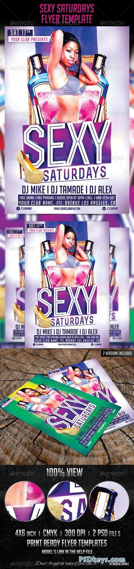 Sexy Saturdays Party Flyer Template 6533815 Free Download Photoshop