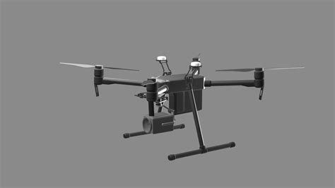 model drone dji matrice  rtk vr ar  poly cgtrader