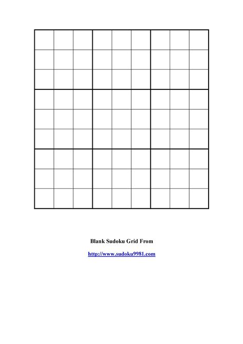 blank sudoku grids  printable templatelab