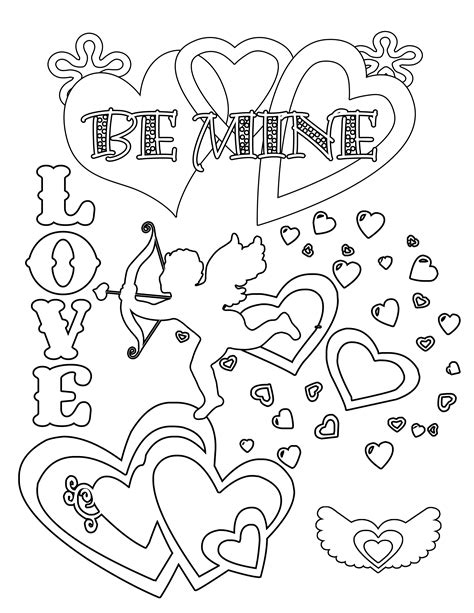 party simplicity  valentines day coloring pages  printables