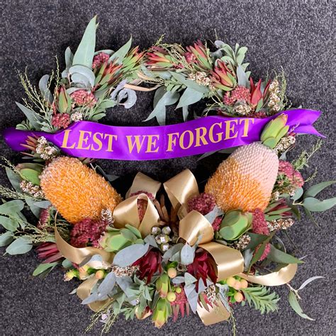 buy remembrance day anzac wreath flowers stones corner