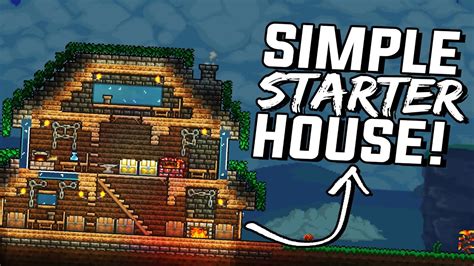 build  efficient starter house  terraria youtube