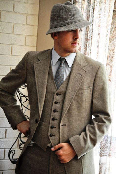 suit  handsome vintage hart schaffner marx tweed etsy