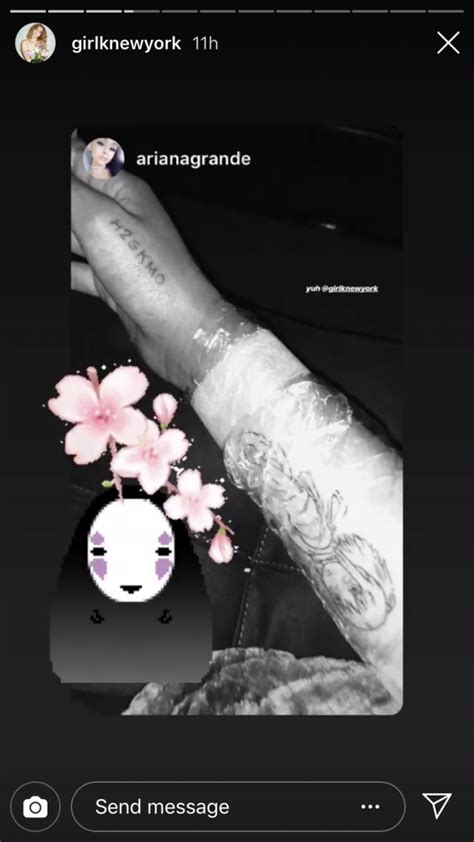ariana grande  huge tattoo  anime character