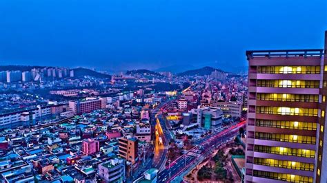 Busan Skyline Glossy Poster Picture Photo South Korea