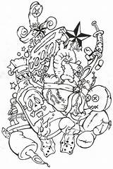 Tattoo Coloring Drawings Pages Books Search Google Sketches sketch template