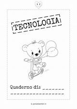 Tecnologia Quaderno Portalebambini sketch template