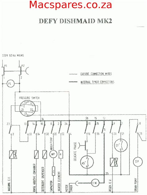 wiring diagram dishwashers macspares wholesale spare parts dishwasher wiring diagram