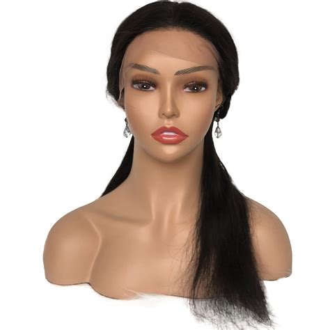 buy voloria realistic female mannequin head  shoulder manikin pvc