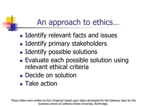 ethical decision making powerpoint
