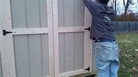 xx  frame shed tutorial part  setting doors