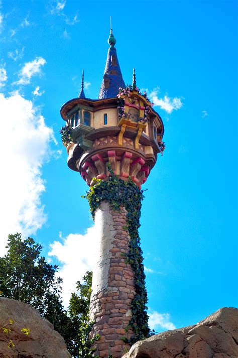 rapunzels tower area   magic kingdom disney    pinterest disney