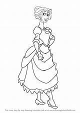 Jane Tarzan Porter Draw Drawing Step Drawingtutorials101 Cartoon Previous Next Learn sketch template