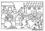 Village Scenery Coloring Drawing Pages Getdrawings sketch template