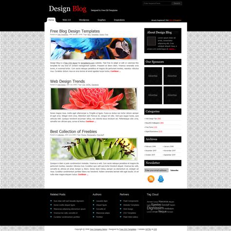 template  design blog