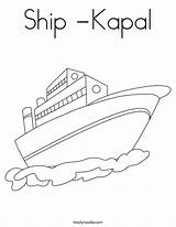 Ship Coloring Kapal Boat Twistynoodle Raft Favorites Login Add Built Noodle California Usa Print Outline sketch template