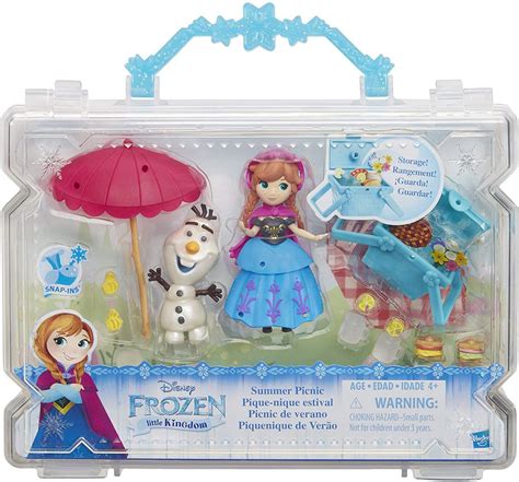 disney frozen  kingdom summer picnic mini doll playset hasbro