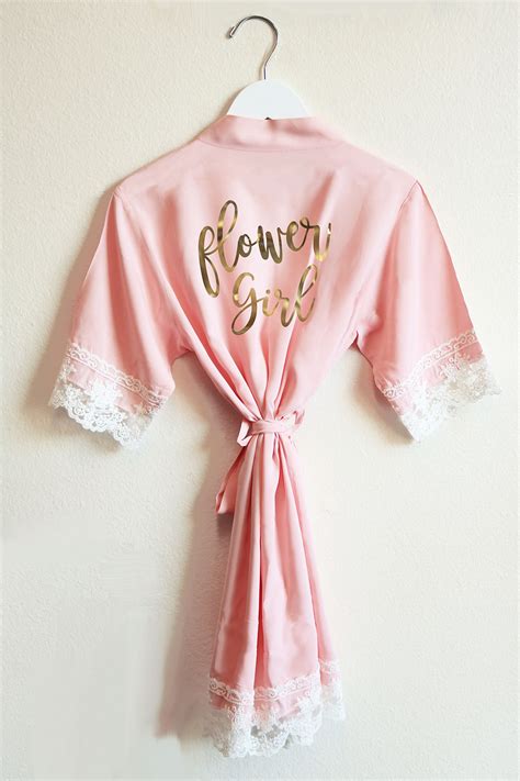 flower girl robes cotton lace