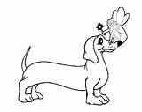 Dachshund Coloring Template Pages sketch template