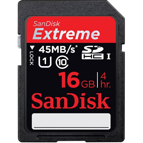 sandisk gb extreme uhs  sdhc memory card sdsdrx   bh