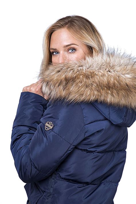 womens  size     premium faux fur padded coat hooded parka ebay