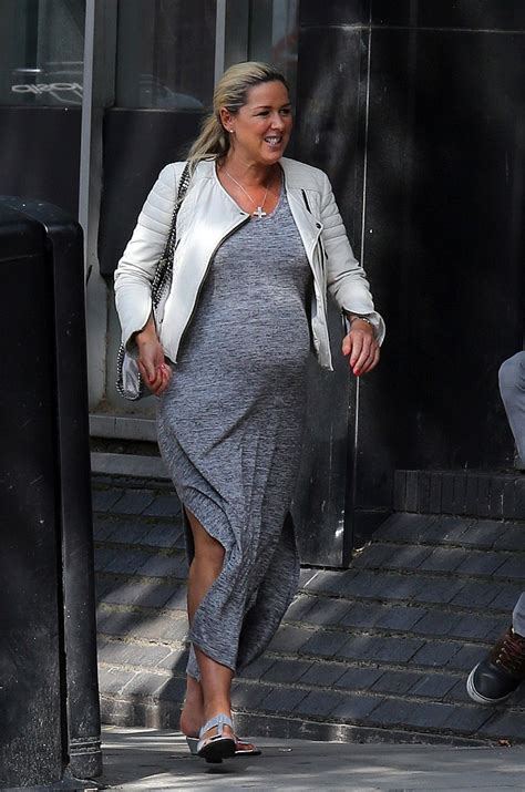 pregnant claire sweeney heads home to liverpool daily