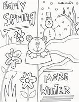Groundhog Coloring Pages Printable Worksheets Winter Worksheet Spring Doodle Kids Ground Color Sheets Hog Preschool Colouring February Activities Print Kindergarten sketch template