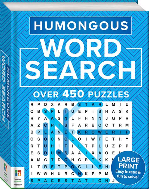 humongous word search puzzle book puzzle books books adults hinkler