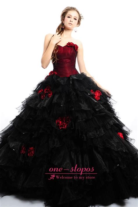 vintage quinceanera dresses sweetheart burgundy satin black tulle ball gowntie halloween