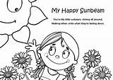 Sunbeam Happy Coloring Book Slideshare sketch template