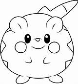 Togedemaru Coloringpages101 Pokémon Litten Game sketch template
