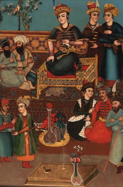 a court scene qajar persia mid 19th century christie s
