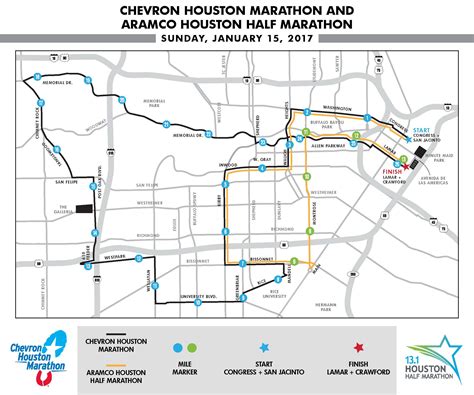 marathon   map chevron houston marathon