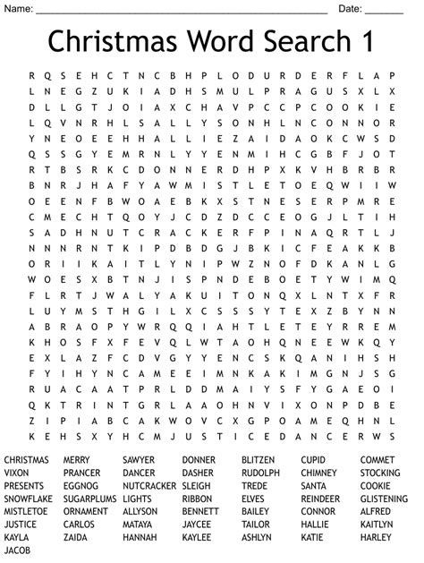 christmas word search  wordmint