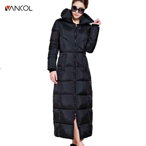 vancol   size female parka winterjas dames extra maxi long thick winter coat women