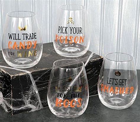 Funny Halloween Wine Glasses Halloween Wine Glasses